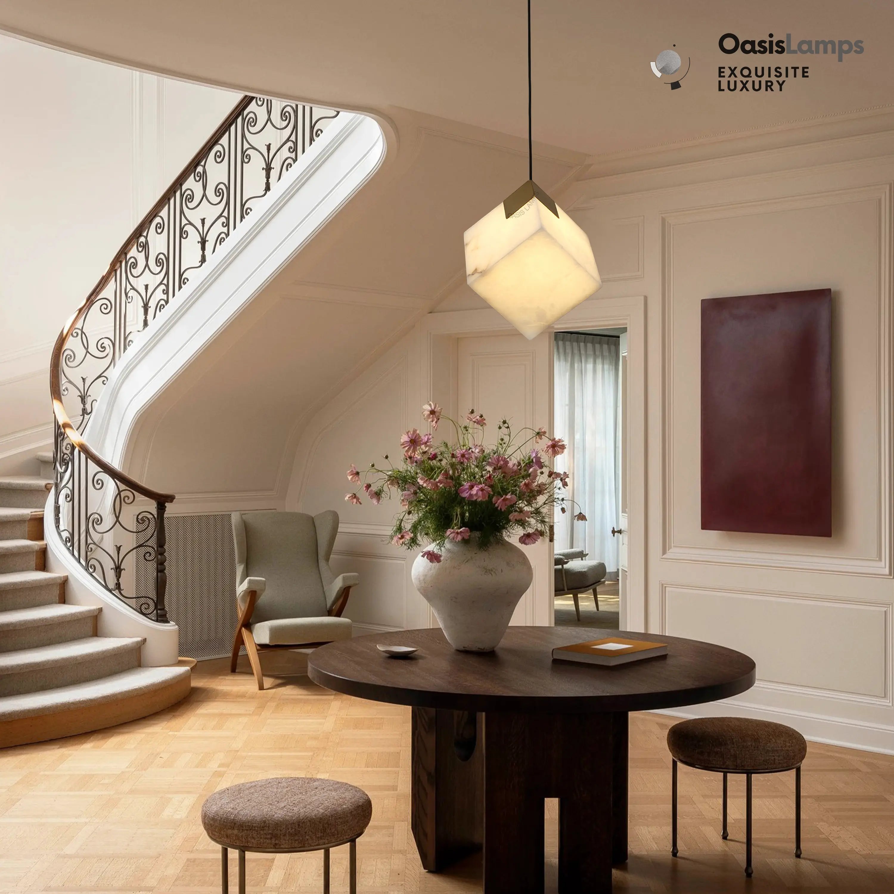 Dave Alabaster Pendant Light