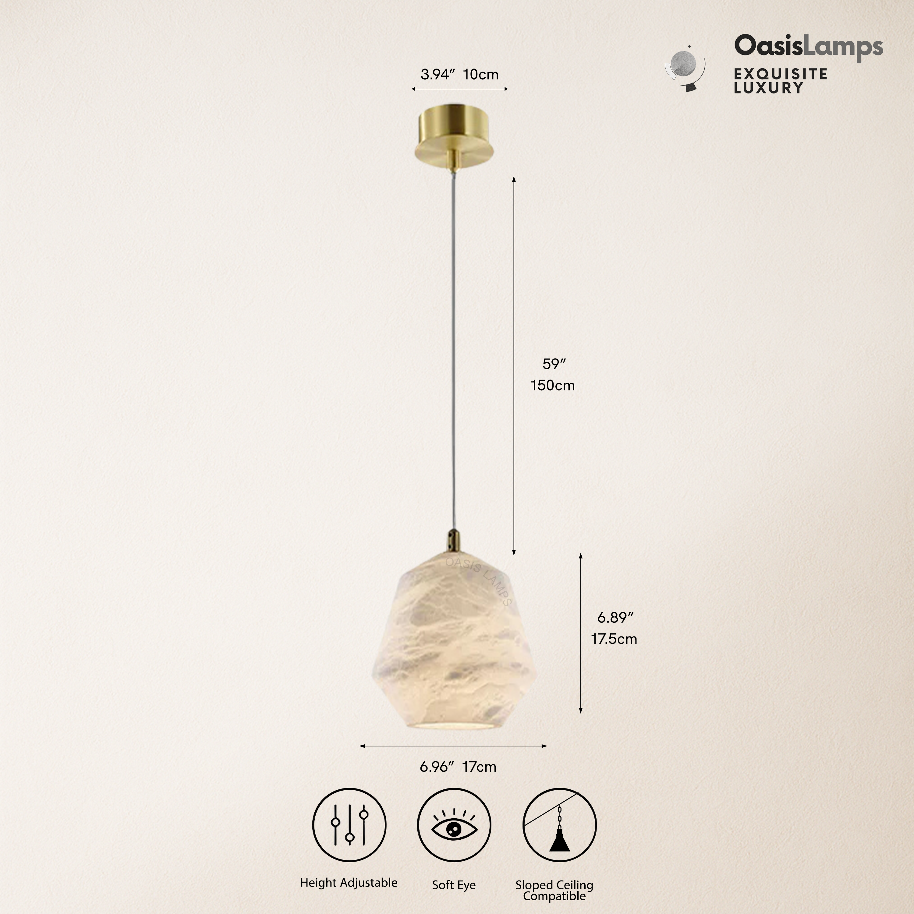 Bloom Alabaster CascadeBell Pendant