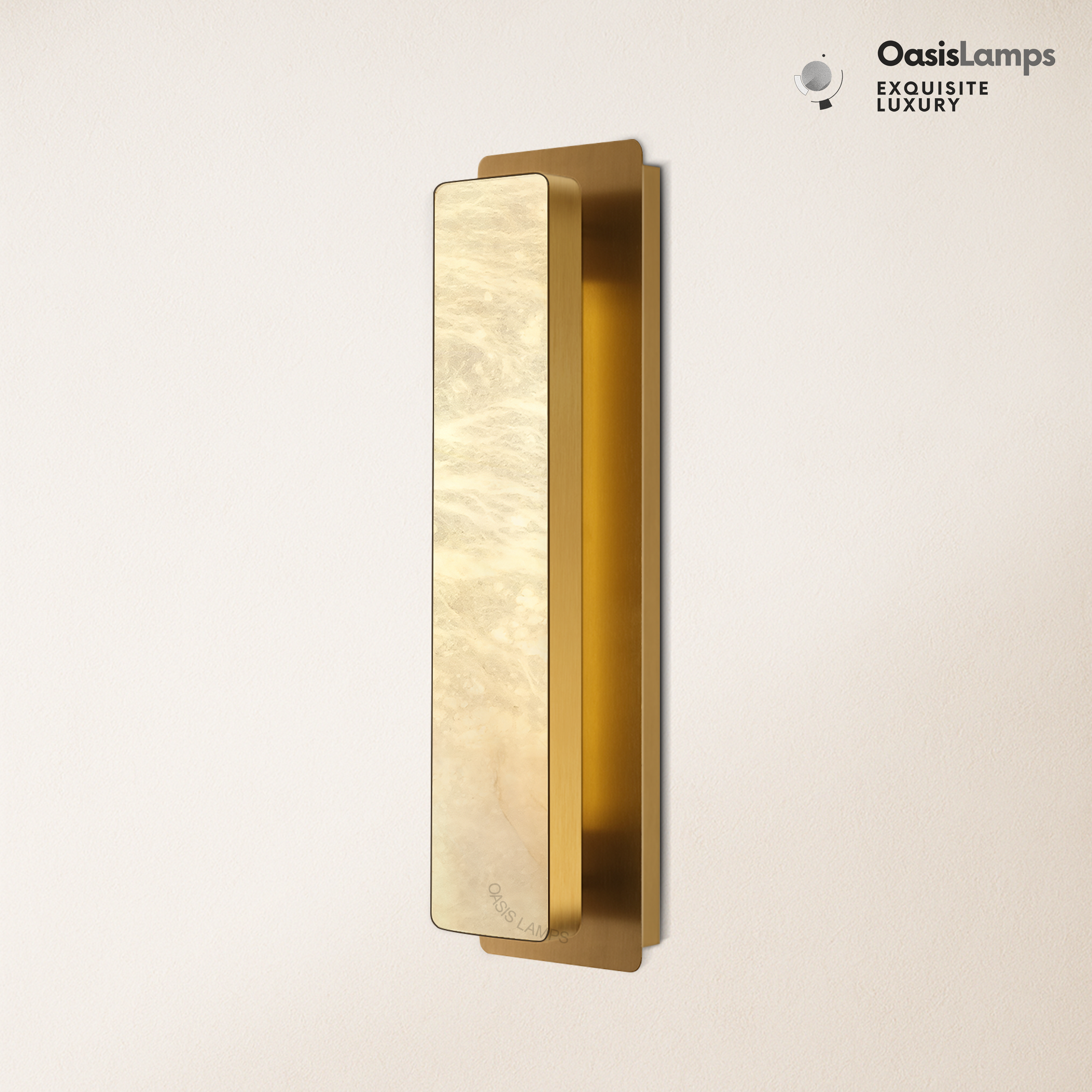 Mintreux Alabaster Modern Wall Sconces 20''H#color_brass