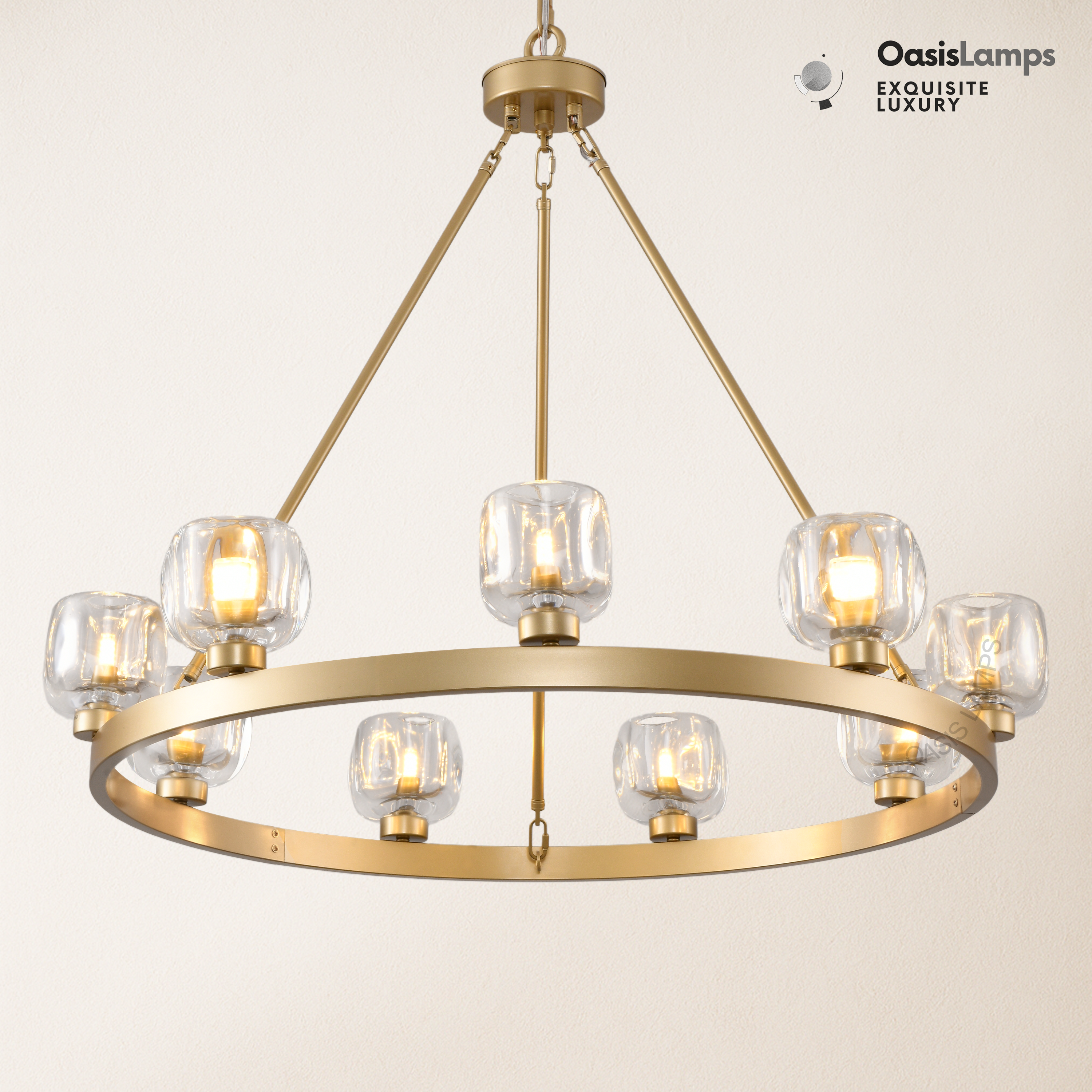 Vellum Round Chandelier 24" 36" 48" 59"D#size_36"-round,color_brass