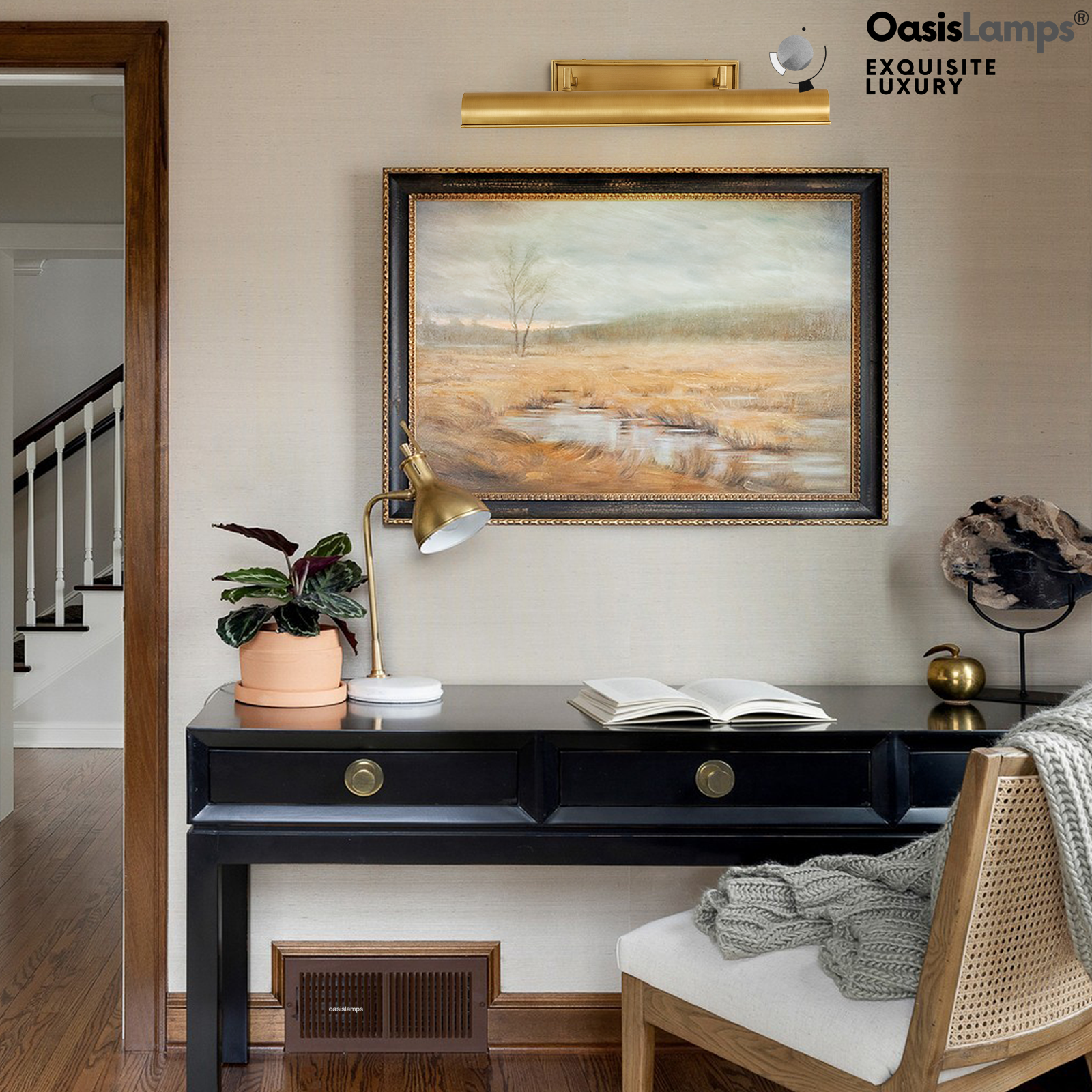 Galleria Brass/Bronze Picture Light 18" 24"#Color_Brass,size_24"