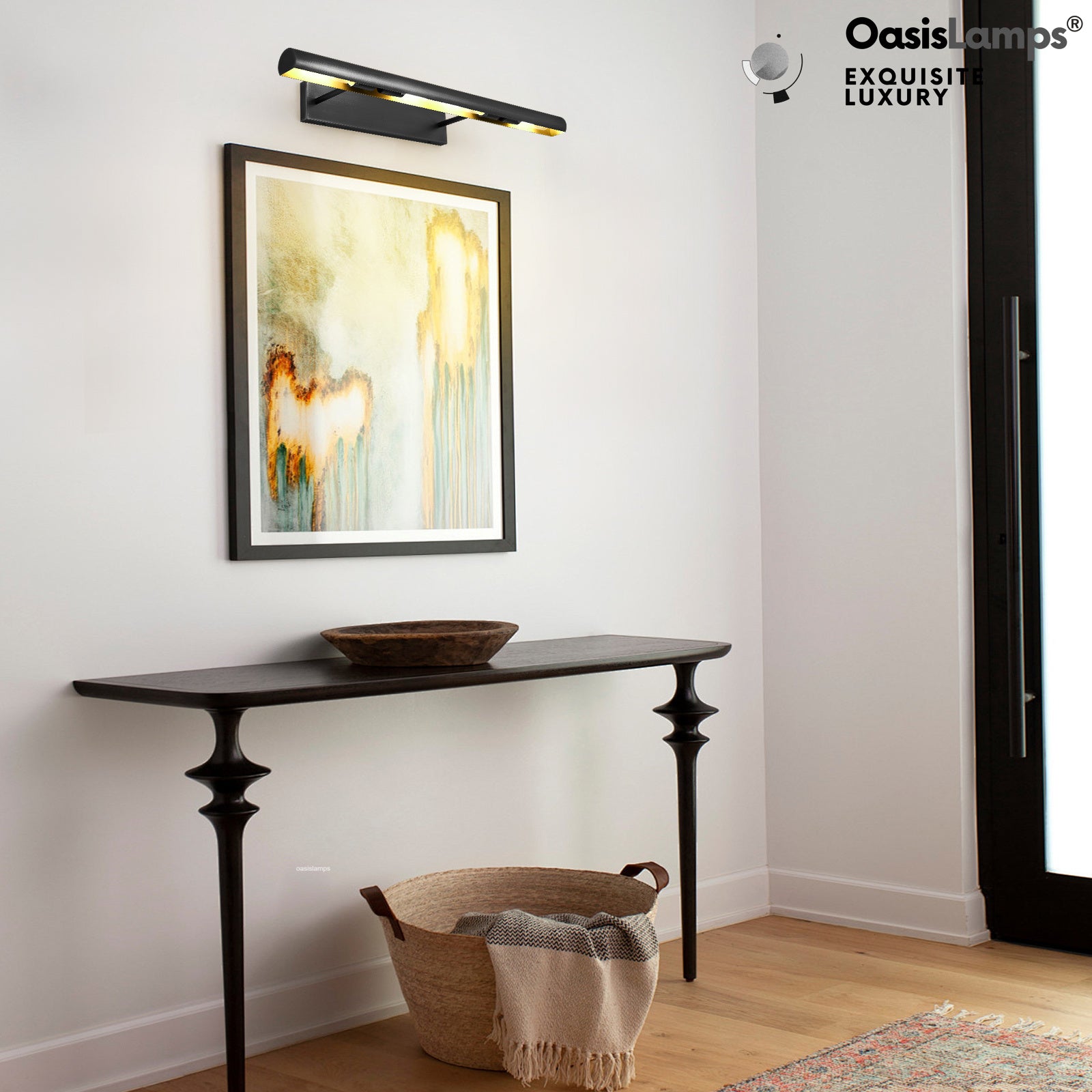 ArtGlow Picture Light Wall Sconce 18" 24" 30"W#Color_Black,size_24"