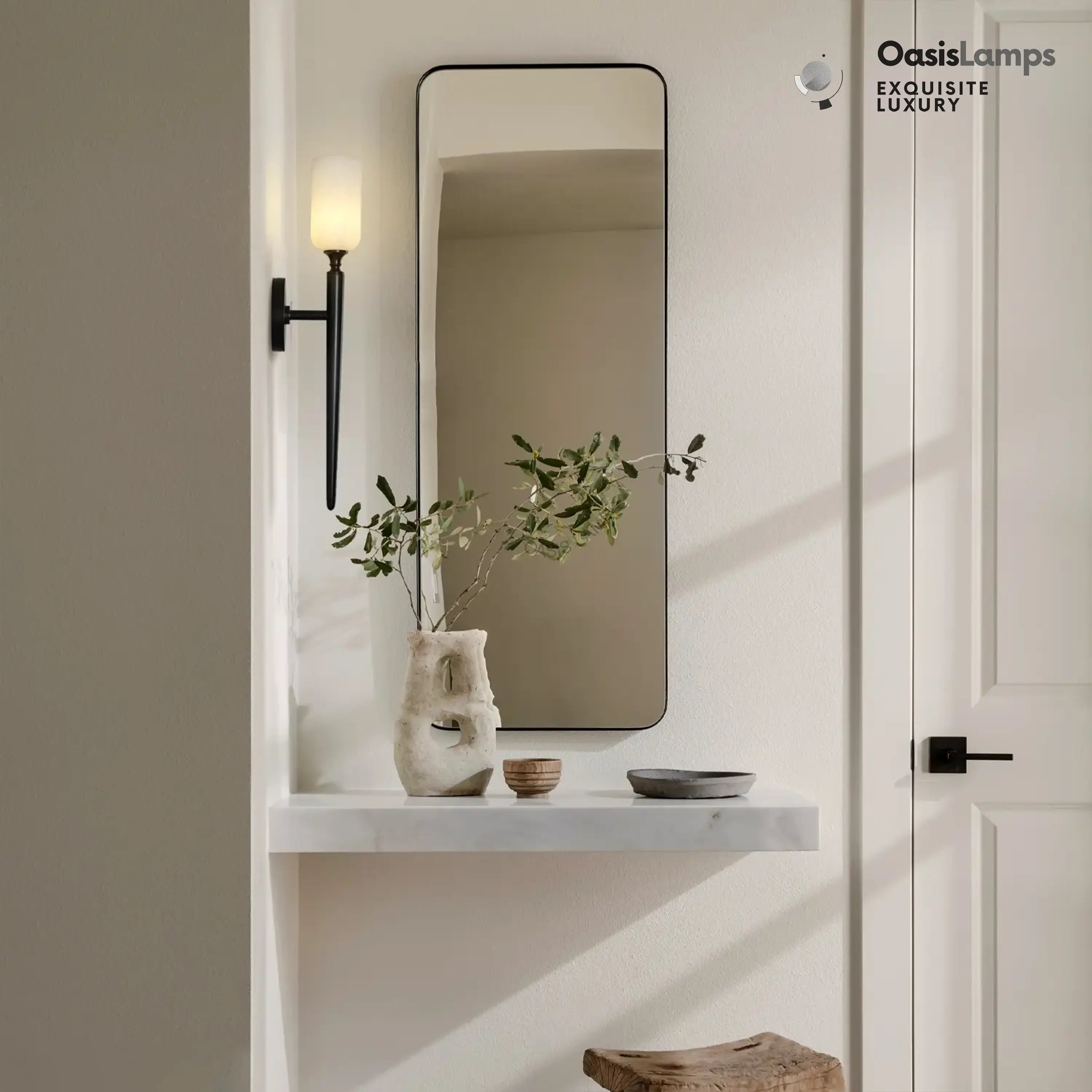 Axis Alabaster 1 Light Wall Sconce 21.6"H#color_bronze