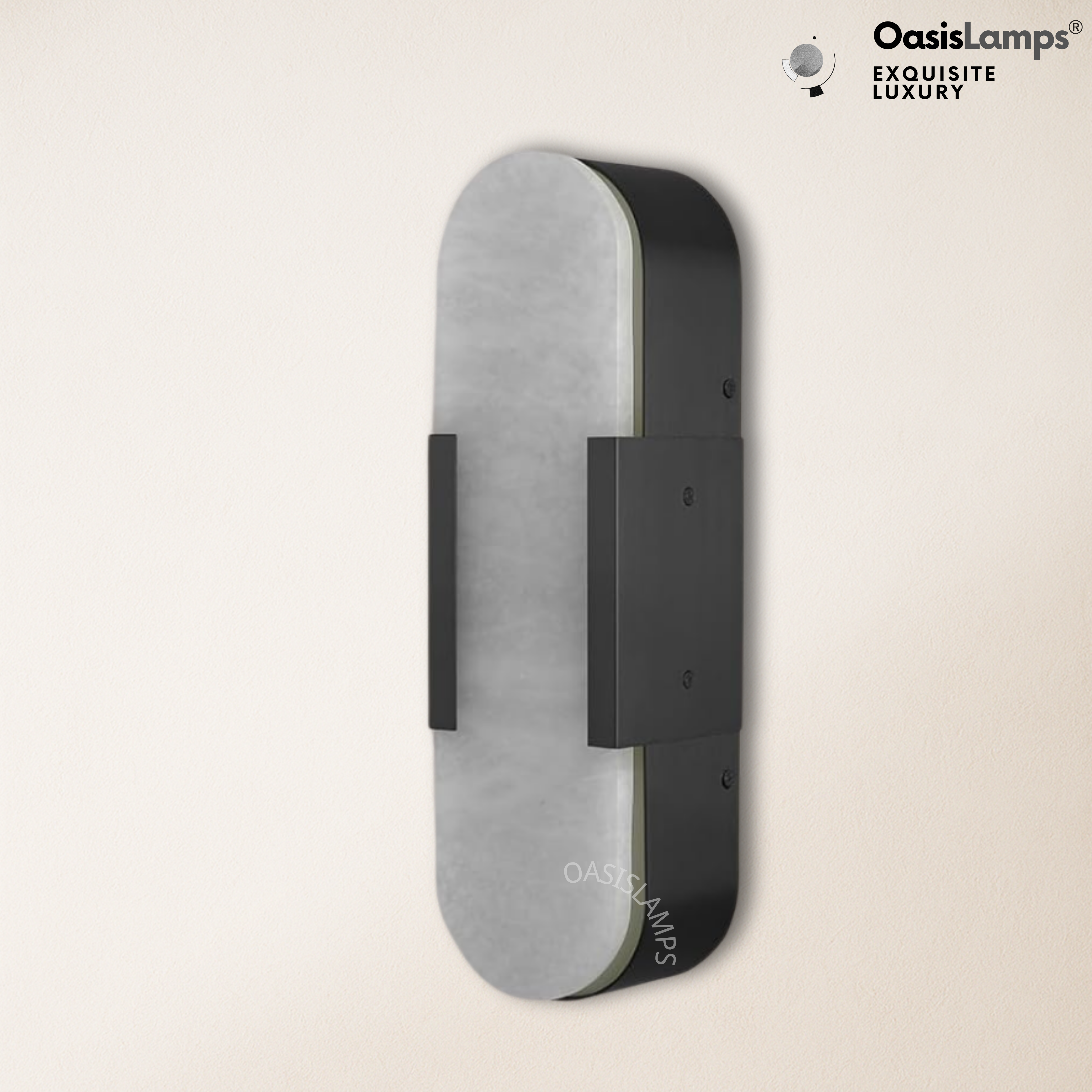 OpalEdge Alabaster Wall Sconces 13.8" 20"H#Color_black,size_13.8" H-1 Pack