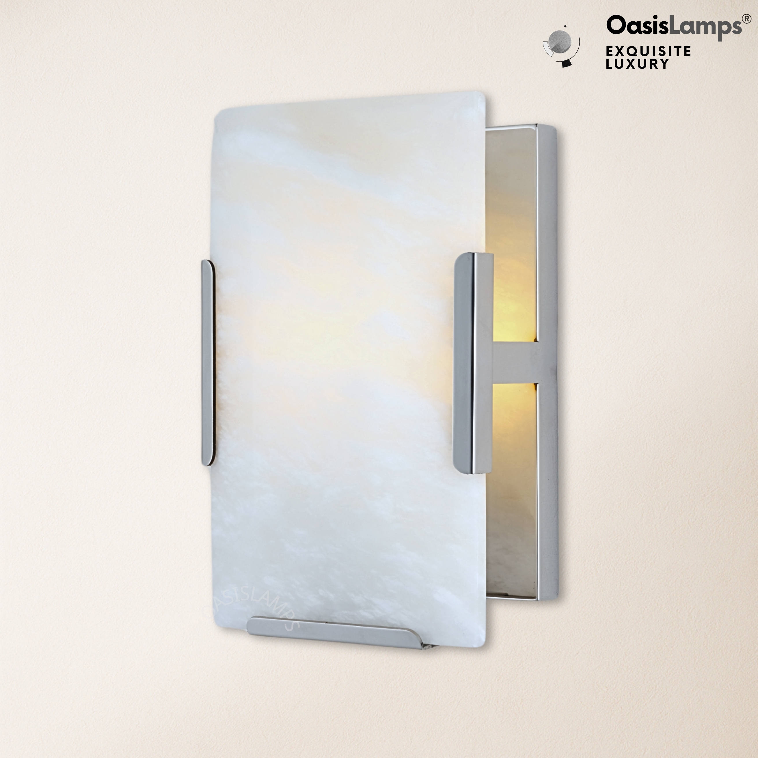 Maris Alabaster Wall Sconce 9.8"H#color_nickel