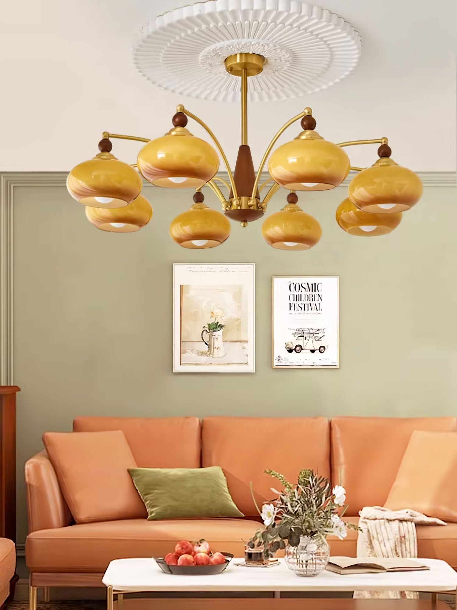 Retro Calliope Chandelier