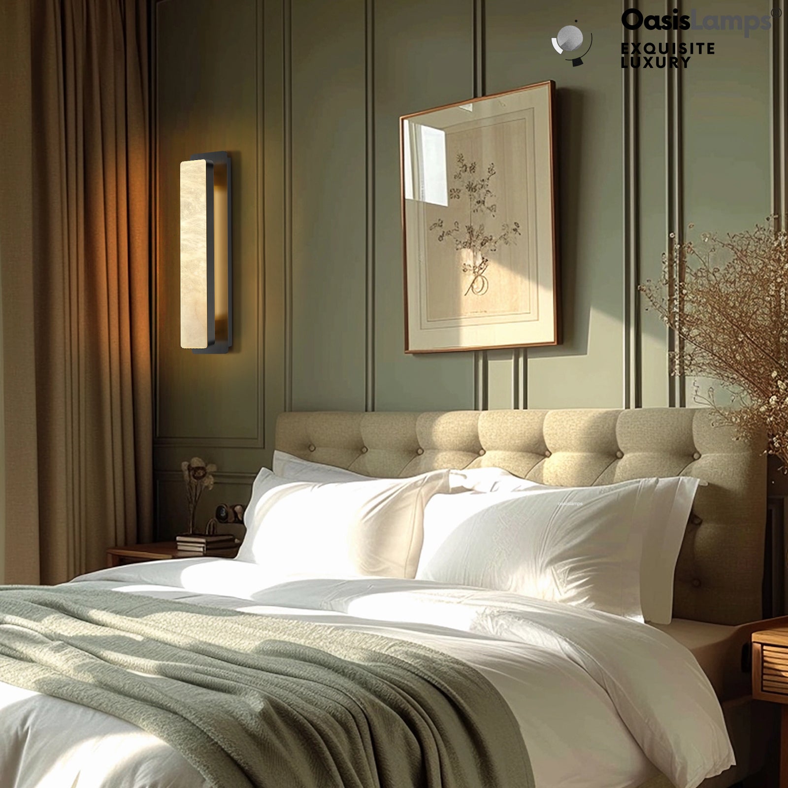 Mintreux Alabaster Modern Wall Sconces 20''H#color_bronze