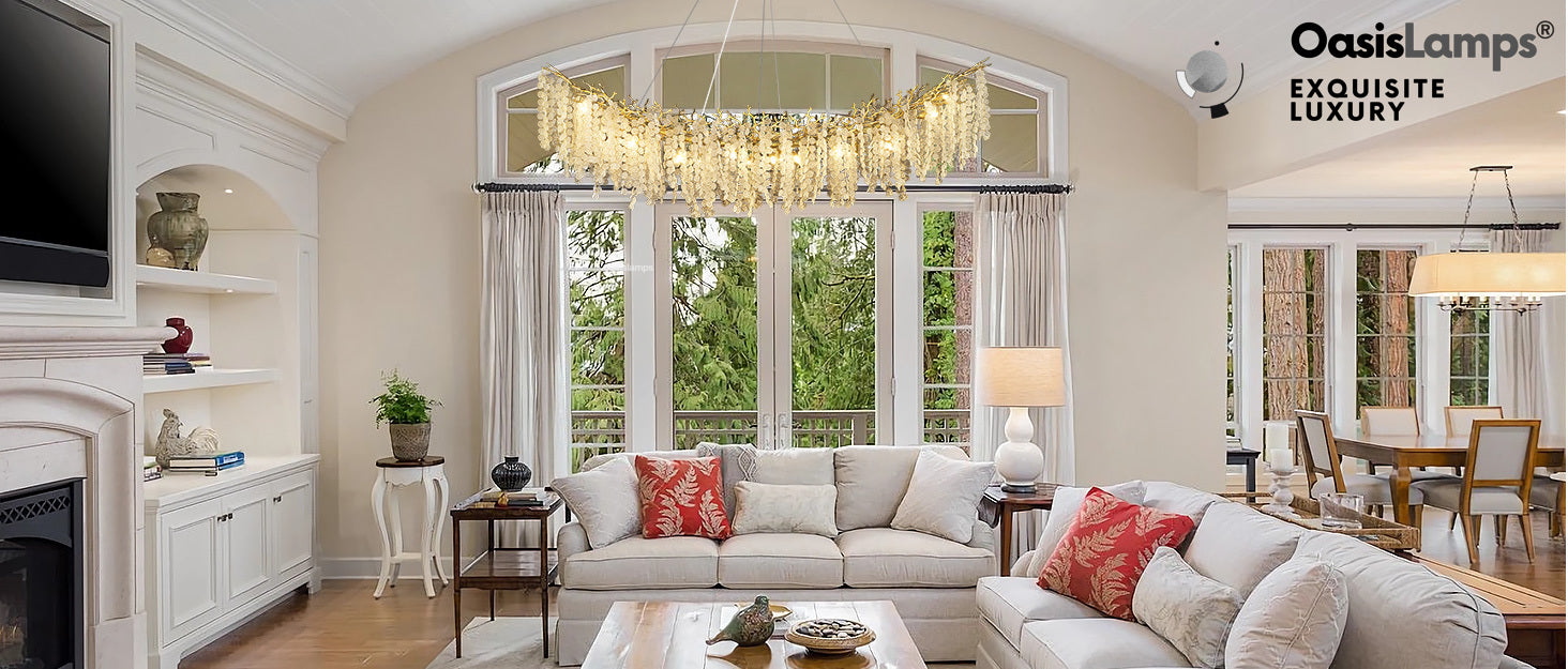 Shiro Noda Crystal Tree Branch Linear Chandelier 72"