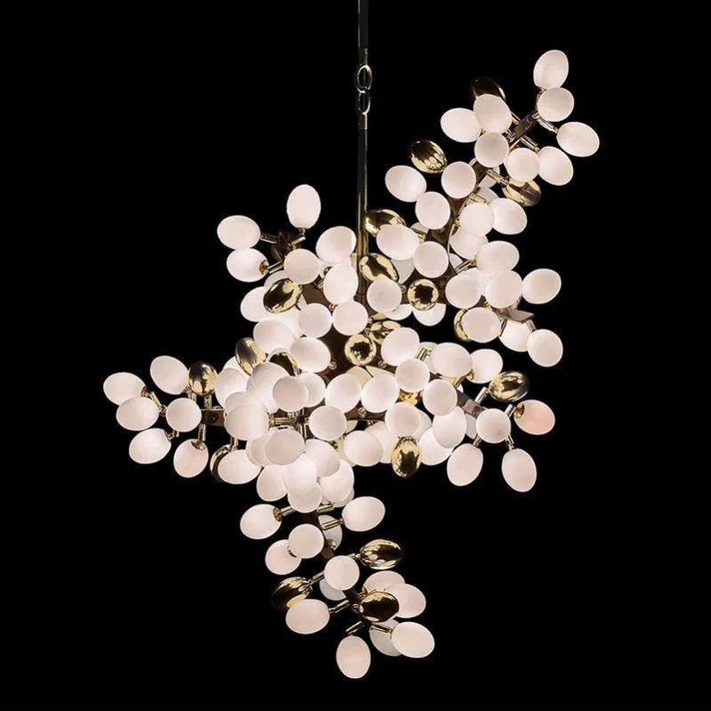 Harris Grape Hanging Branch Chandelier Over kitchen Island