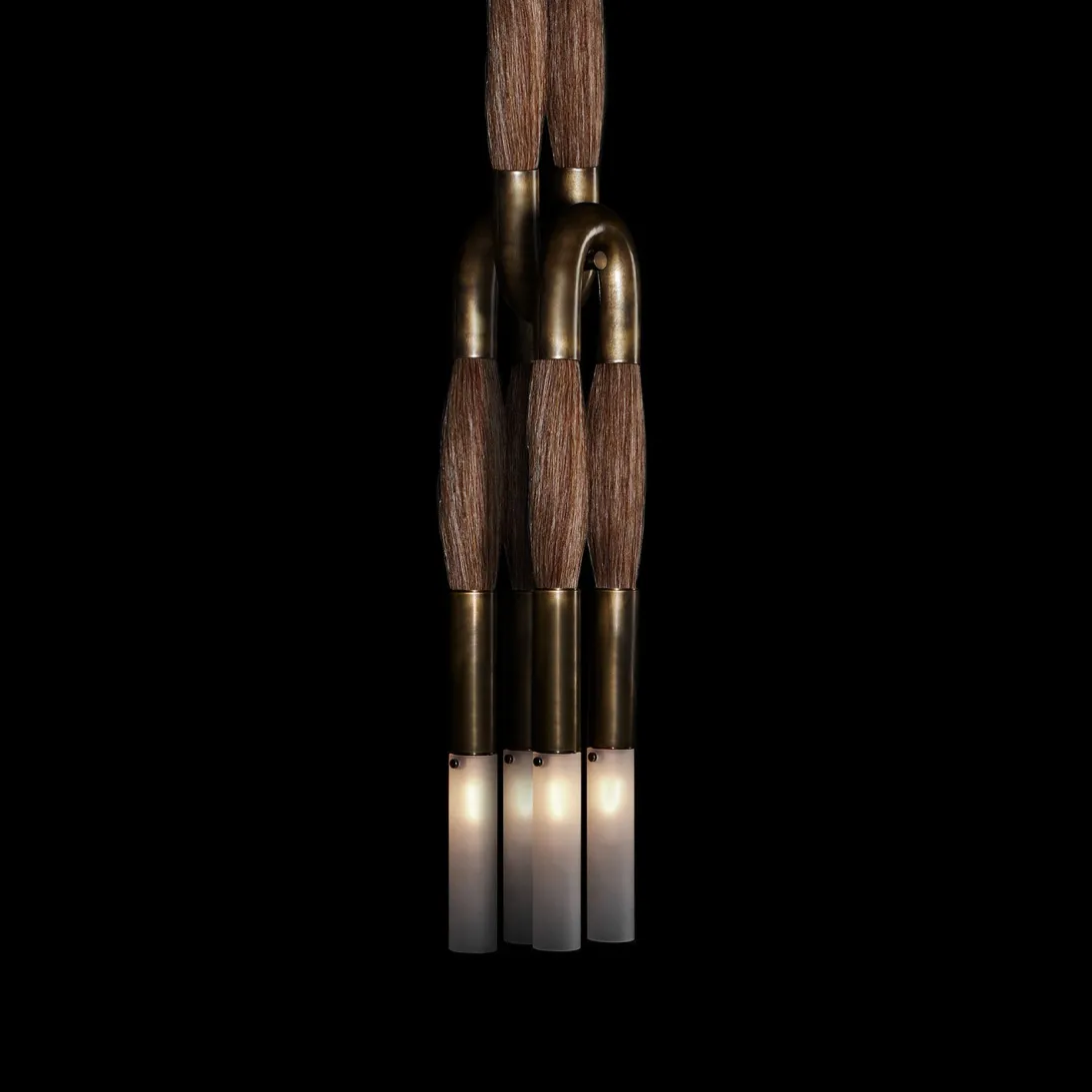 Horsehair Solid Brass Pendant