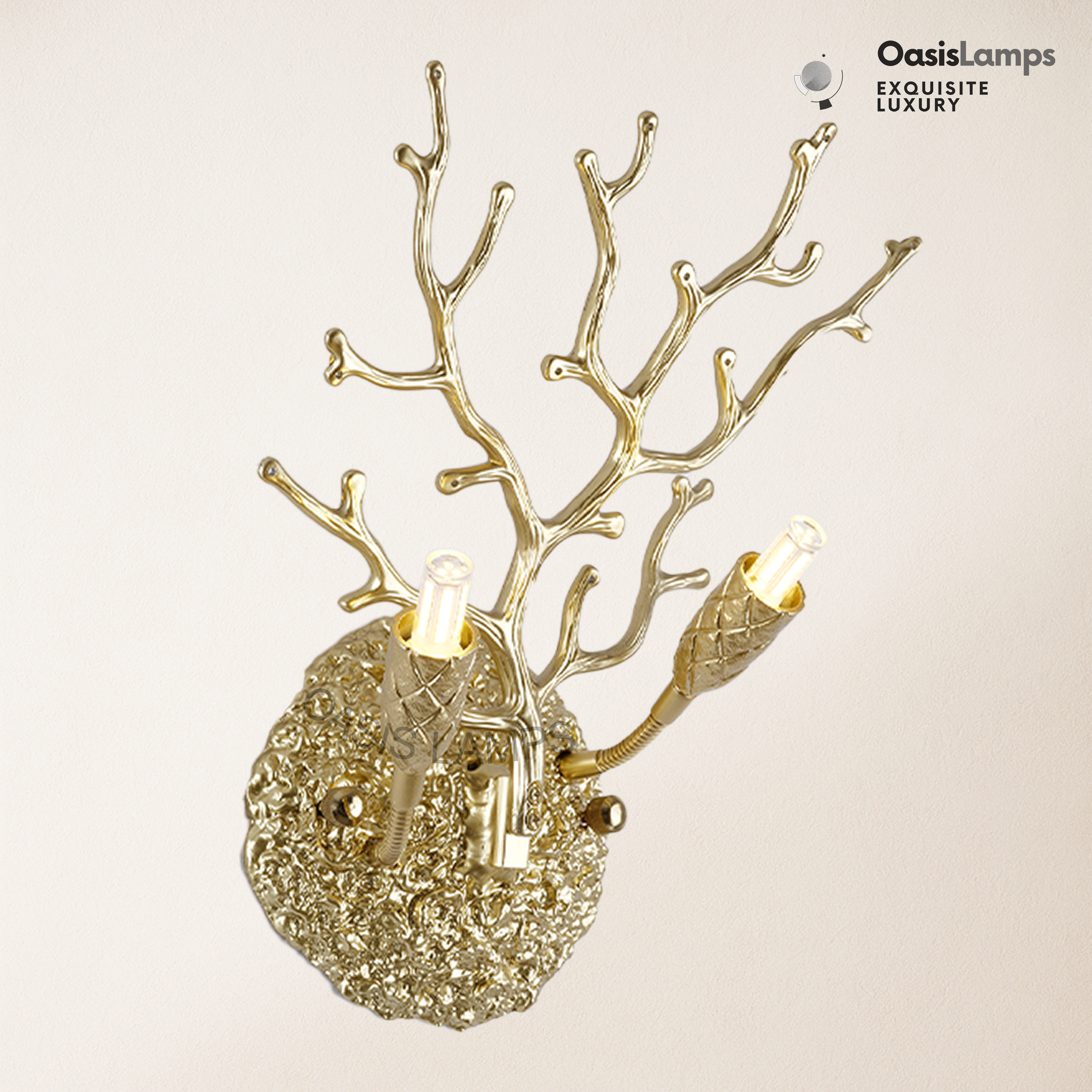 Lustre Branches Crystal Wall Sconce 10"W