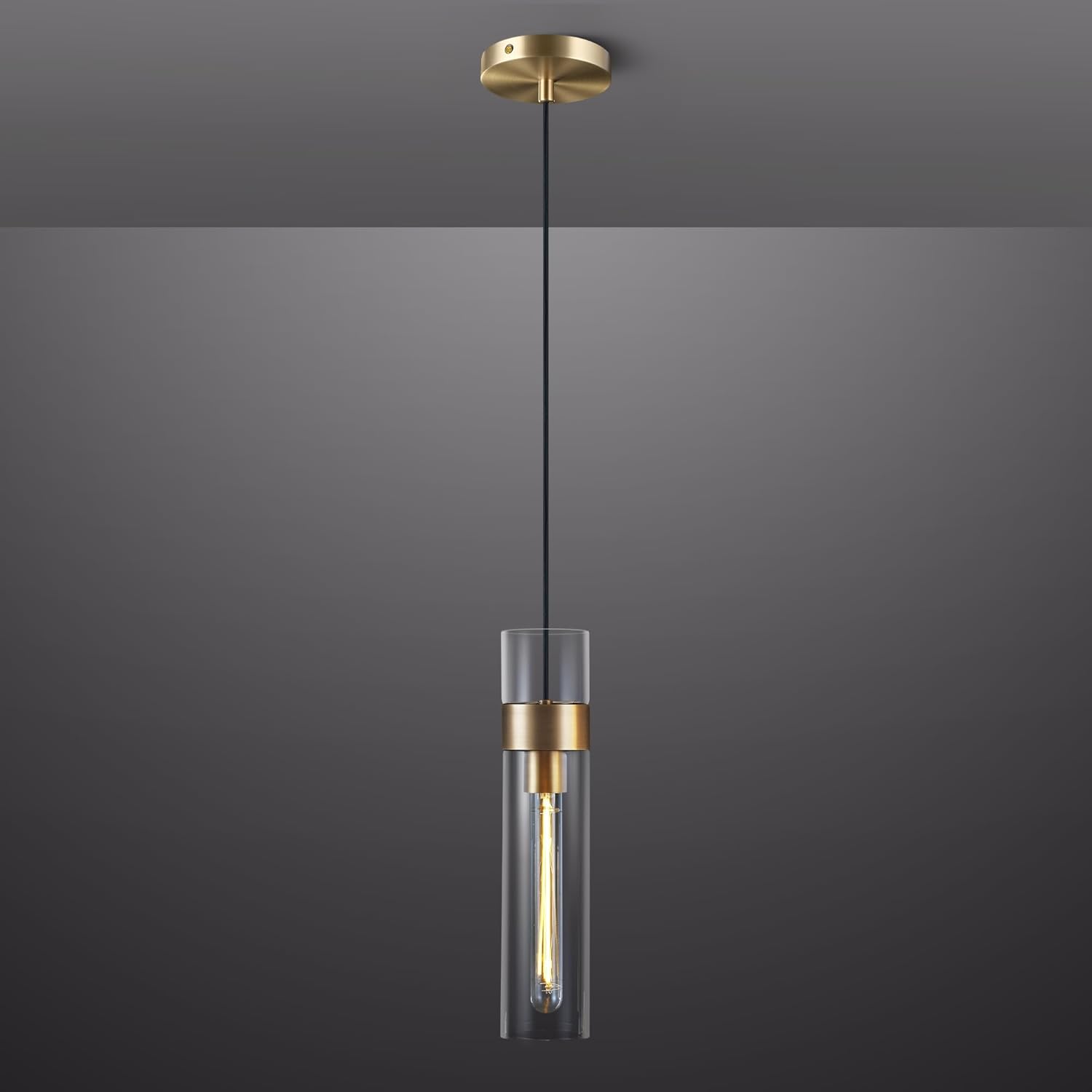 IronHalo Glass Tube Pendant