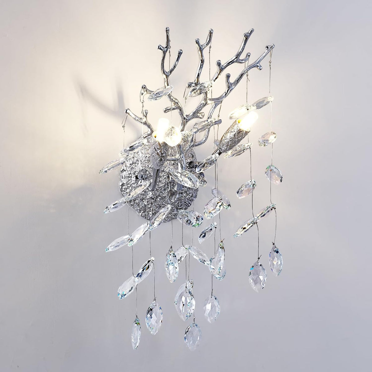 Ice Eye Crystal Gold/Silver Wall Sconce for All Rooms 10