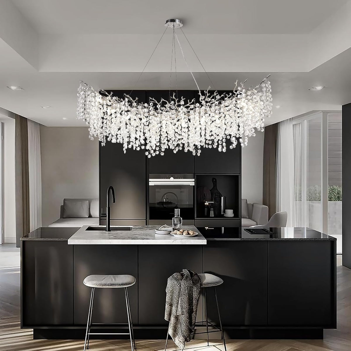 Snowflake Tree Branch Chandelier for All Rooms L30
