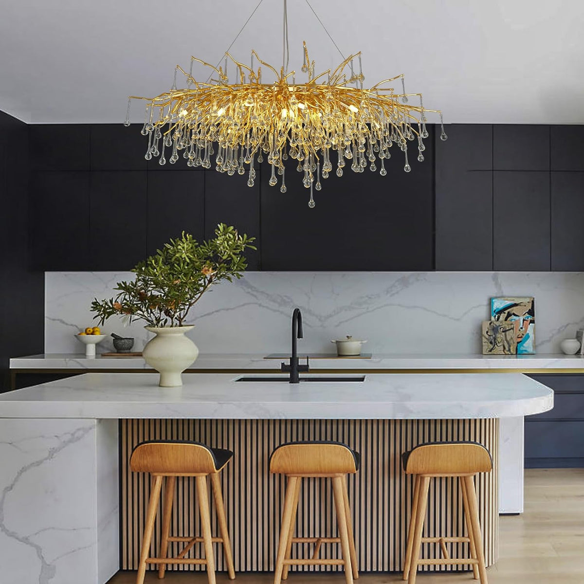Teardrop Tree Branch Chandelier 23