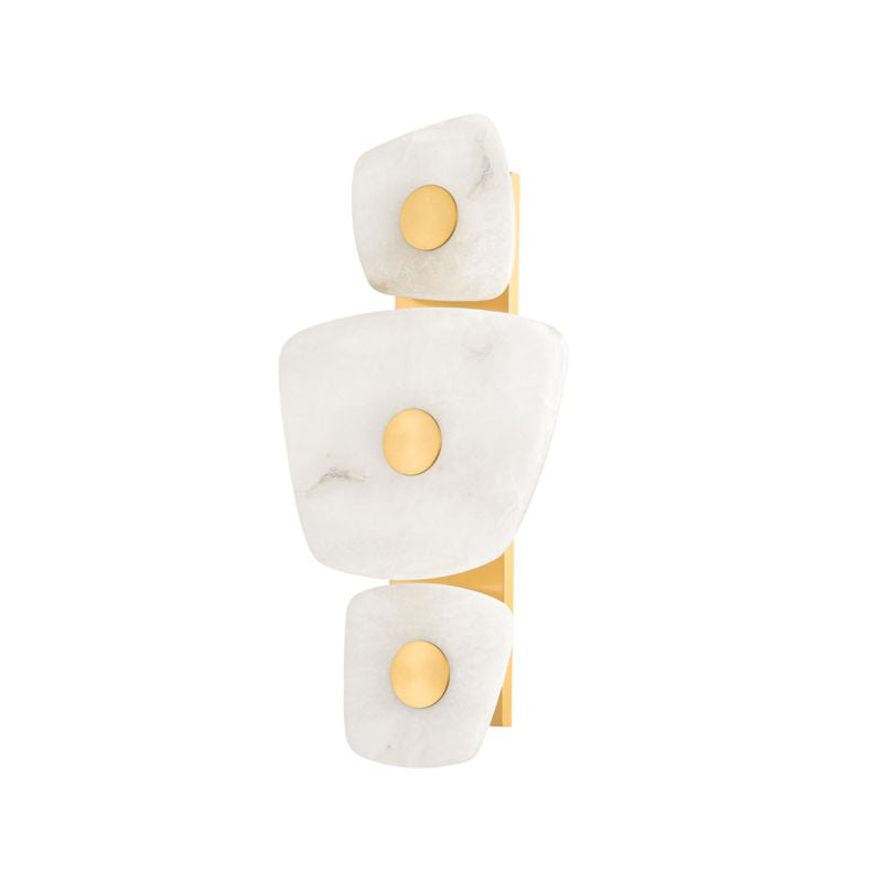 Moira Alabaster  3 Lights Wall Sconce