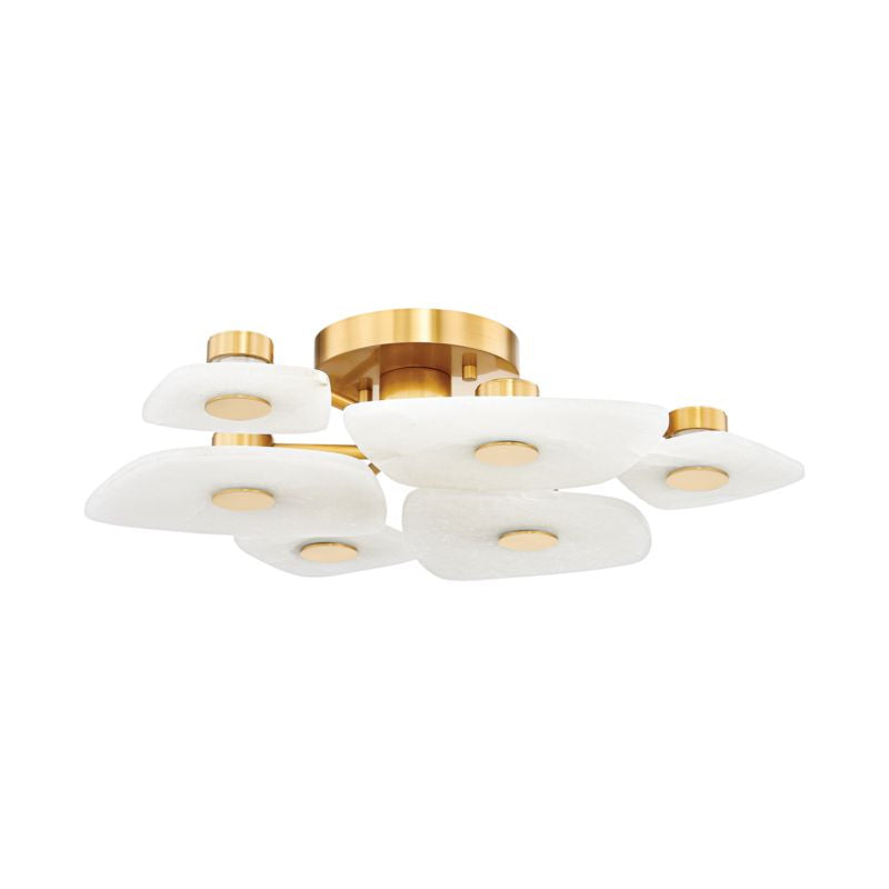 Moira Alabaster  6 Lights Surface Ceiling Light