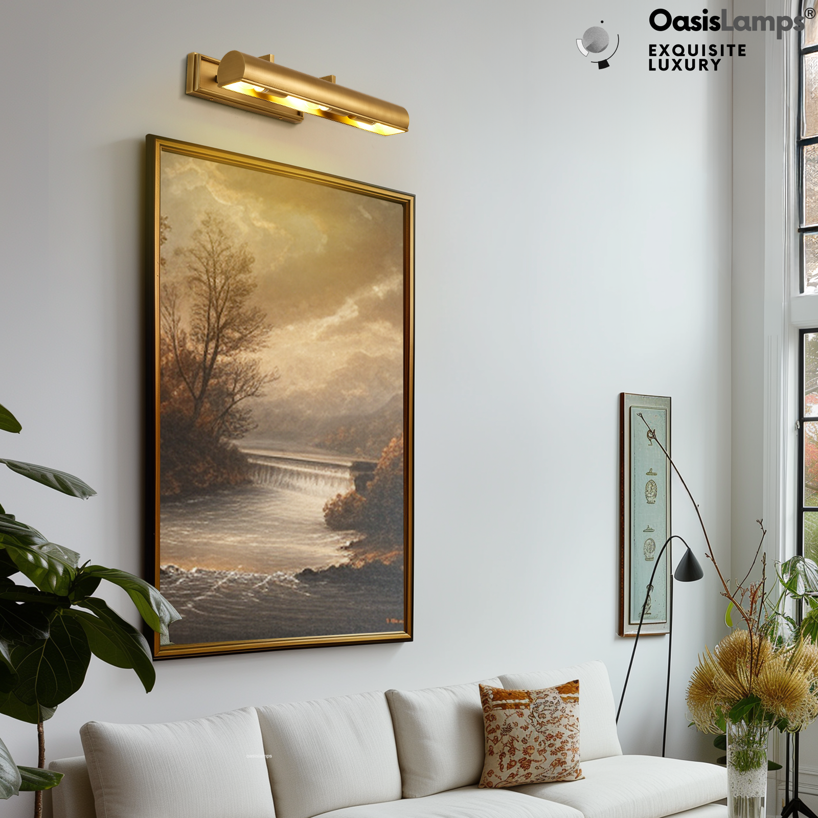 Galleria Brass/Bronze Picture Light 18" 24"#Color_Brass,size_18"