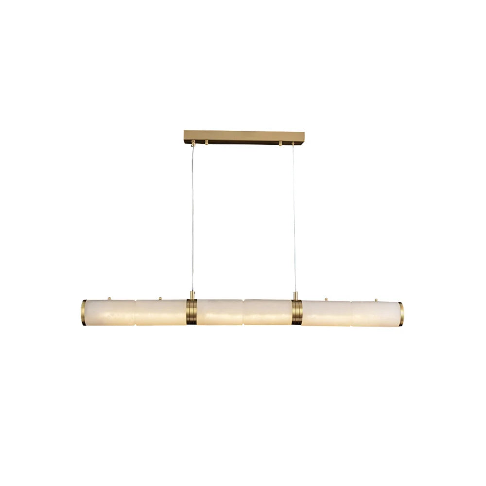 Sylvia Alabaster Pillar Linear Chandelier