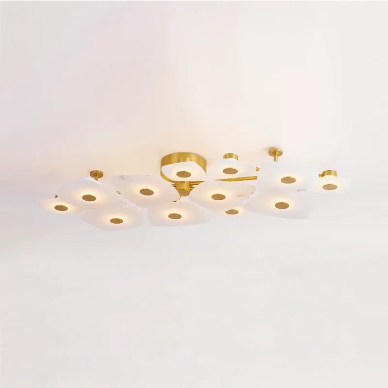 Moira Alabaster 12 Lights Surface Ceiling Light