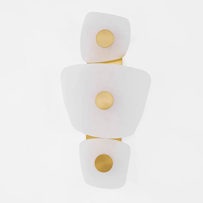 Moira Alabaster  3 Lights Wall Sconce