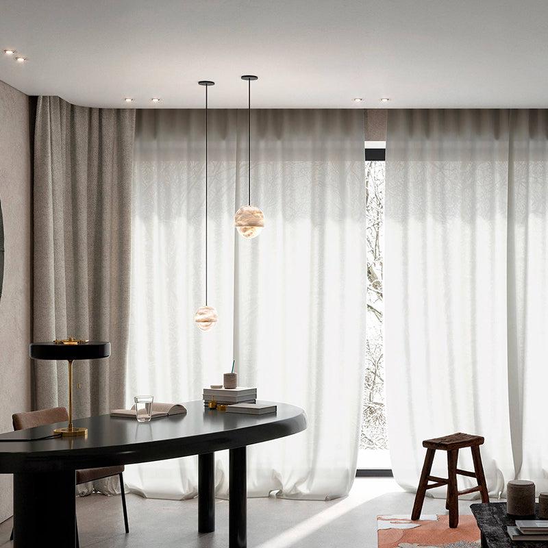 Alabaster Small Art Nice Pendant Light
