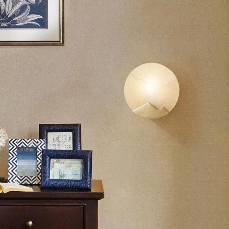 Egwent Alabaster Brass Sconce