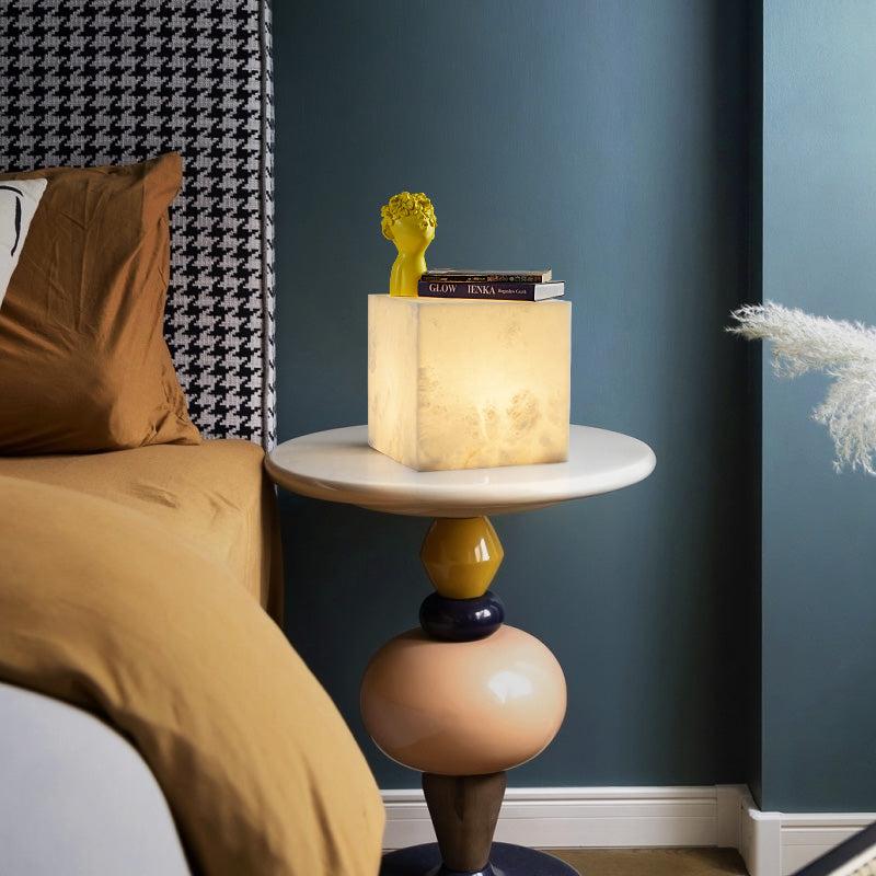 Dave Alabaster Cubic Table Light