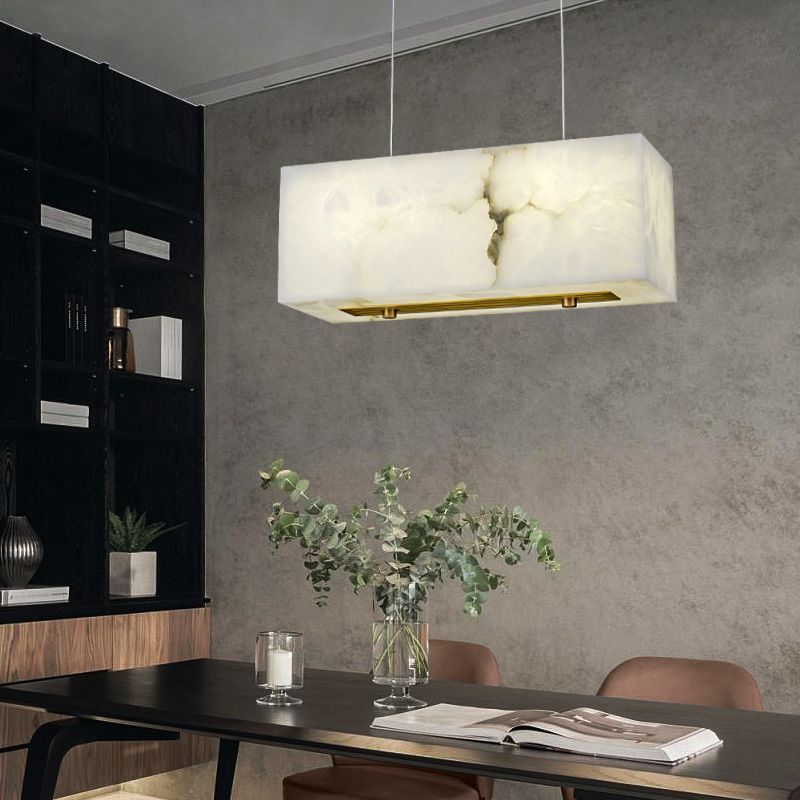 Dave Alabaster Cuboid Dining Room Chandelier