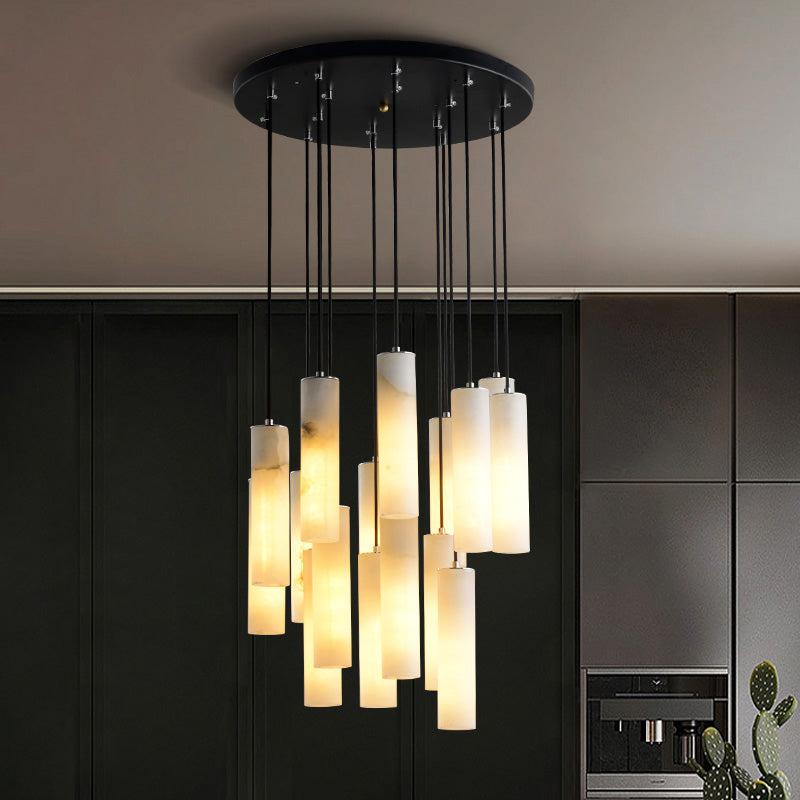 Mont Alabaster Modern Art Round Chandelier
