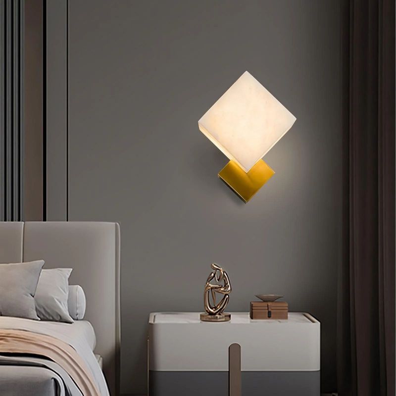 Dave Gats Alabaster Wall Sconce