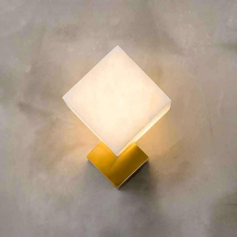 Dave Gats Alabaster Wall Sconce