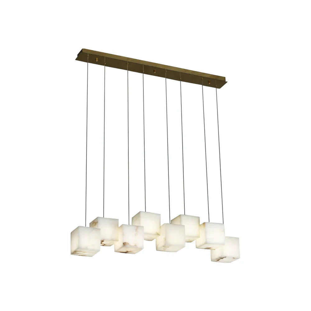 Dave Simple Alabaster Box chandelier
