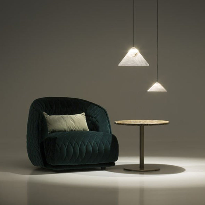 Modern Alabaster Small Art Kitchen Island Pendant Light