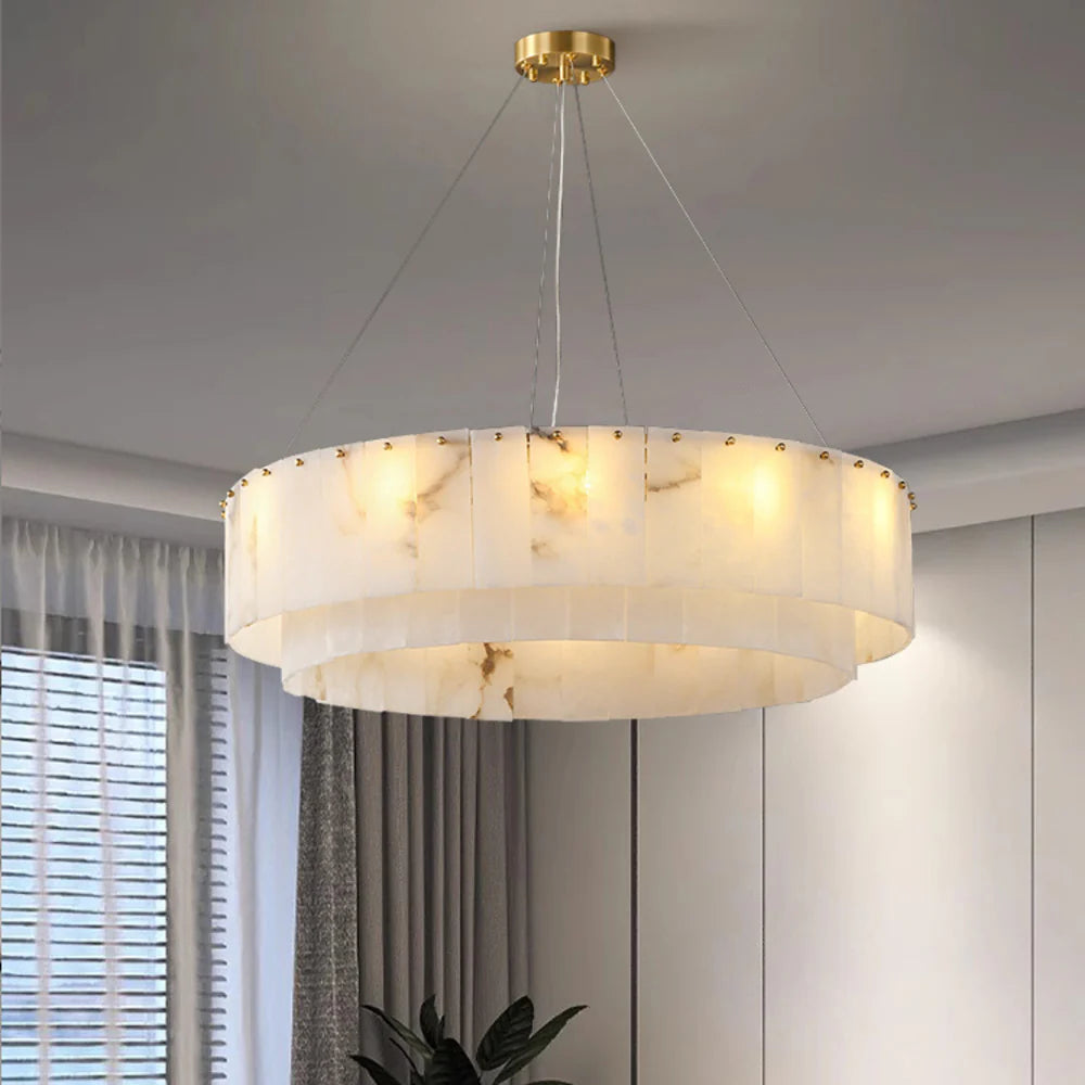 Dineve Rock Alabaster Chandelier