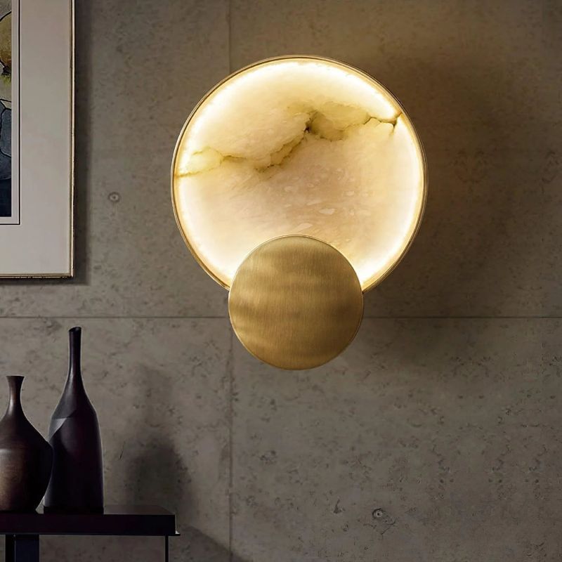 Mintreux Terre Sve Alabaster Wall Sconce