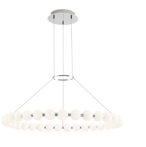 Orbet  Chandelier Polished Nickel